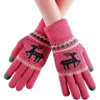 Par zimskih toplih pletenih rukavica s dodirnim zaslonom, zimski pokloni za prijatelje