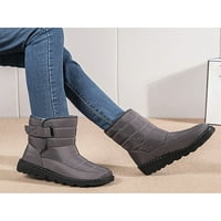 Ženske čizme za snijeg Vodootporne zimske čizme MID CALF tople čizme cipele otporne na klizanje siva