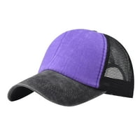 Modna blokirana boja za bejzbol kapa oprana pamuk sa efektom pilinga Sun Hat bejzbol kapa za sunčanje