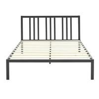 TOURNESOL Standardni krevet ,: 38 '' h 76 '' W 80 '' l, jedinstvena praškasta savremena čelična sagla