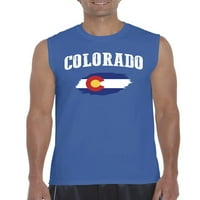 - Muška grafička majica bez rukava - Colorado Flag