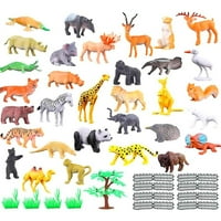 Eychin Animal Set PVC životinjske životinje Figure Igračke Mini Jungle Životinje Igračke Obrazovne igračke