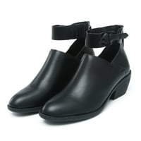 Ženske čizme za gležnjeve Lightweight Trgovine Visoko potpetice High Otporna kiša, crne čizme Žene 6