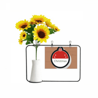 Mas Badge mas crtani icon Artificial Sunflower Vazes Blassing Card