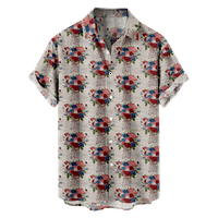 4. jula muška havajska majica USA Nacionalna majica za zastavu TEE grafička majica ovratnik 3D print