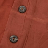 Uorcsa Svestrana prozračna čvrstog prekrivača za prekrivanje kratkih tastera mekane ženske hlače narančaste