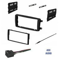 Audio Car Stereo Radio Instalirajte crticu Kit, žičane kabelove i antenski adapter za instaliranje dvostrukog