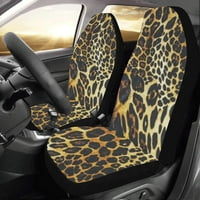 Set prekrivača autosjedalice Leopard Universal Auto Front Seats Zaštitni za auto, suv limuzina, kamion