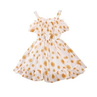 Penkaiy Toddler Kids Baby Girls Ljeto Sling Šifon suknje Princess Haljina Sling haljina za djevojčice