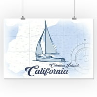 Otok Catalina, Kalifornija, Jedrilica, Plava, Obalna ikona