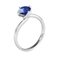 AoneJewelry 0. Carat Okrugli oblik Prirodni safir draguljastog kamere zaručničke prstene za žene izrađene
