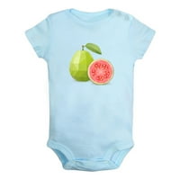 Voće Guava Image Print Rompers za bebe, novorođenče, dječji bodysuits, dojenčad za mlak, toddler 0-