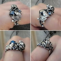 Miyuaadkai prstenovi moda retro lično prsten za maskote srebrni prsten za žene i muškarce nakit srebrna