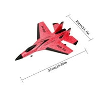 Airplane igračka 2.4G Daljinski upravljač Leteći zrakoplov Dječji avion EPP punjivi avion, crveni, sa