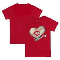 Dojenčad sitni otvor crveni cincinnati crveni majica za baner srca