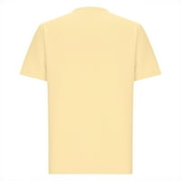 Ljetni vrhovi za žene Trendy ljetni prevelizirani labavi majica pamuk na košulje nabole kratkih rukava