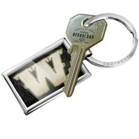 Privjesak za ključeve, slovo w wildwestblack