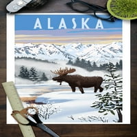 Aljaska, lose, zimska scena