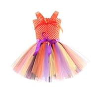 Modne haljine za djevojčice dječje dječje djevojke bundeve uloga igraju fantastičnu zabavu mrežicu Tulle