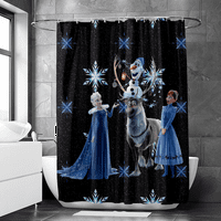 Smrznute Elsa princeza zastolje za tuširanje za kupatilo dekor Božićni ukrasi tuš zavjesa sa kukama