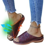 Ortopedske sandale za žene, dame Ljeto hodanje papuče sa lukom Podrška za uklanjanje klizanja Ležerne