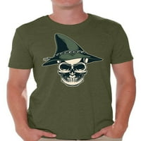 Awkward Styles Skull Majica Witch's Hat majice za muškarce