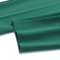 Bomotoo dame Radne hlače sužene haljine hlače visoke strukske dno vrećice za praznične pantalone za odmor zeleni 2xl