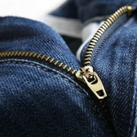Muški jean kratke hlače uznemireno traper kratke hlače Ljeto Ležerne prilike klasične ravne kratke traperice sa džepom sa zatvaračem na otvorenom pet hlače
