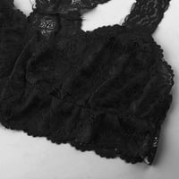 Ženska svakodnevna brusnica čipke čipke bib hlače coverowintswirts gotički donje rublje, crna, xl