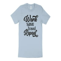 Radno sačuvajte majicu za ponovljene putovanja, majica za odmor