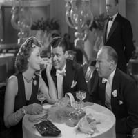 Greta Garbo sa dva muškarca na tablici Photo Print