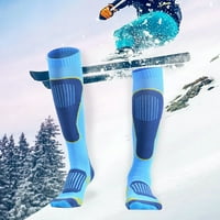 Par Skijaške čarape Knee High Stretchy Wilure Wicking Neklizajući zadebljani zadebljano Jesen Zimski