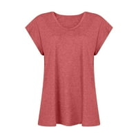 Labavi vrhovi rezervoara za ženske majice plus V izrez Tunnic Thirts za žene bez rukava trendy ljetni