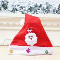 Božićni šešir Santa Claus Multicolor Laiko za odrasle Dječji Elk Snowman Snowflakes Plish Ball Novogodišnji
