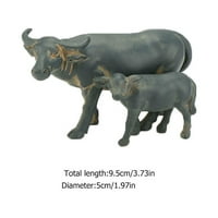 MINI statue ukras krajobrazni krava goveda Familiy Realističke figurine skulpture bikova divlje figure