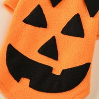 Kiskick Pet Cosplay kostim u obliku bundeve, držite toplinu za zabavu s dvije noge za kućne ljubimce i mačke - Halloween tematski pribor za kućne ljubimce