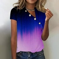 Ljetni vrhovi za žensko odobrenje na prodaji casual majica s kratkim rukavima V V izrez T Majica Trendy