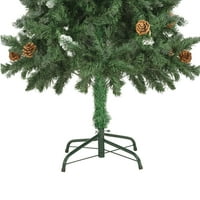 Wobithan umjetno božićno drvce sa borovom konusom i bijelim sjajem FT