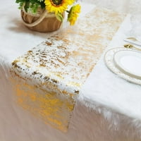 Farfi trkač za stolu sjajan metalik sekfin FINE FINE teksture otporni na trošenje u pranjećih kamena