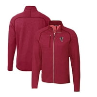 Muški rezač i Buck Crvena Atlanta Falcons Mainsail džemper-pletena jakna sa punim zip-om