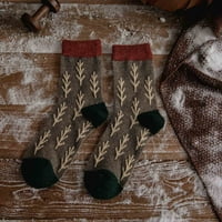 ECHFIPROM Nova sezonska trend zimskih ženskih čarapa Srednja cijev drćava začuje tople slatke vunene