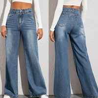 Jean pantalone za žene traper pantalone za žene modne žene čvrste visokog struka STRETE SLIM JEANS CANULS