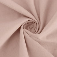 Pamučna posteljina s dugim rukavima V-izrez Sofoni lagane bluze za žene čišćenje ružičaste veličine