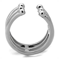Luxe nakit dizajnira ženski polirani prsten od nehrđajućeg čelika - veličine