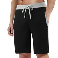 Ljetne kratke hlače za muškarce Teretne hlače Slim i modni elastični struk džepne kratke hlače crna
