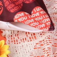 JXZOM Valentines Day Jastuk pokriva ukrase za dom, ljubavni srčani dekor Dekor Valentines Dnevni dekor