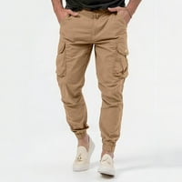 Entyinea muški teretni hlače Modni vodootporni Ripstop teretna hlače Lagana radna pantalona Khaki 3xl