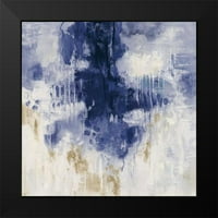 Vassileva, Silvia Crni moderni uokvireni muzej umjetnički print pod nazivom - Plava kiša