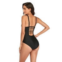 Olyvenn ponude žene jednodijelno kupaći kostim za kupaći kostim od pune boje odjeće rušene razine kupaće