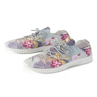 Lacyhop Dame Atletic Cipele čipke UP GURESERS Sportske tenisice Yoga cvjetni print Snaci Udobne cipele